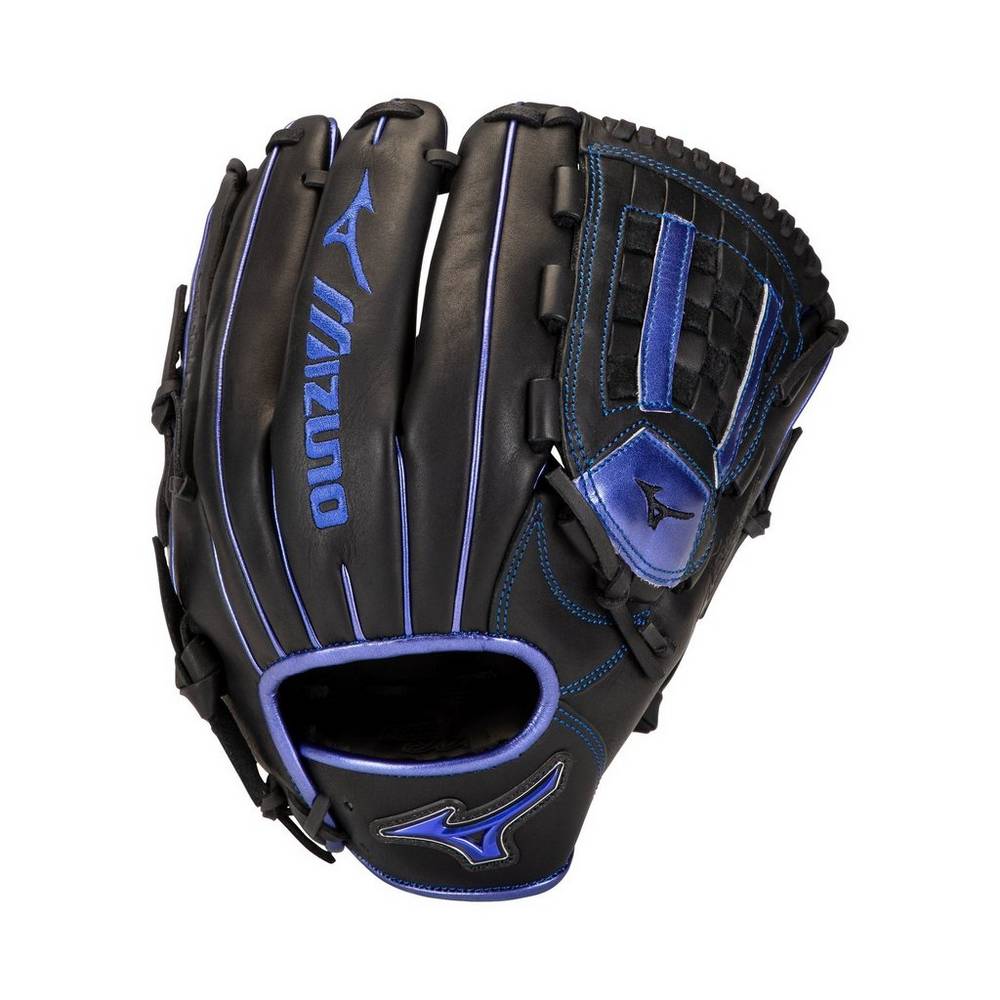 Mens Mizuno MVP Prime SE Pitcher 12" Baseball Gloves Black/Royal Philippines (EWCRVY098)